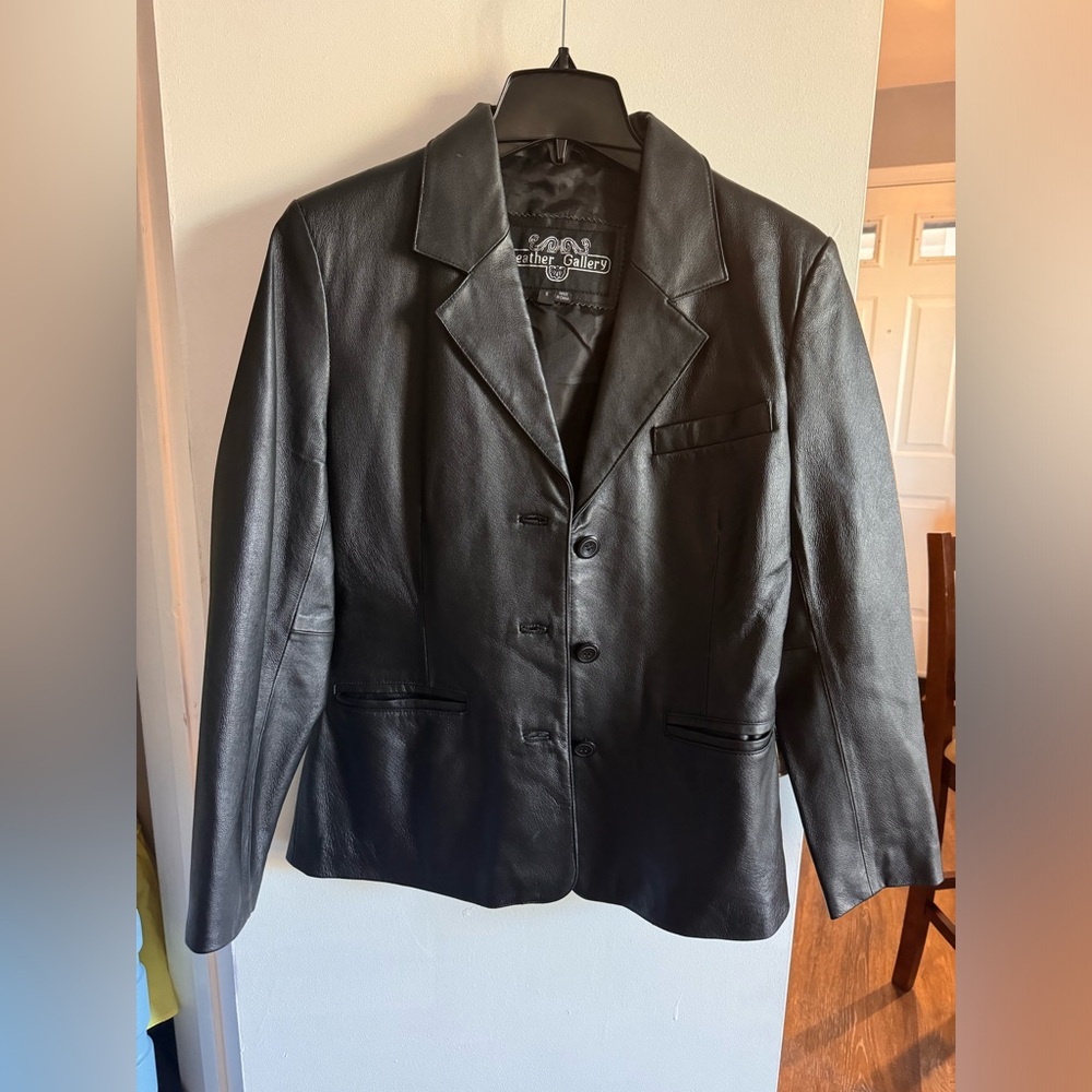 Leather blazer jacket size small